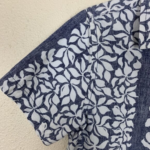 Janie & Jack Boys 4 Reyn Spooner Shirt Short Sleeve Hawaiian Aloha Tropical Blue - Picture 9 of 15